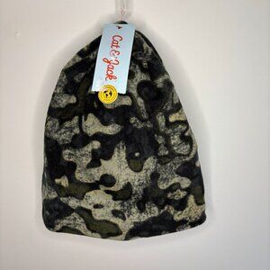 CAT & JACK Target Kids NEW Beanie OSFM Black Green Camo Stretch